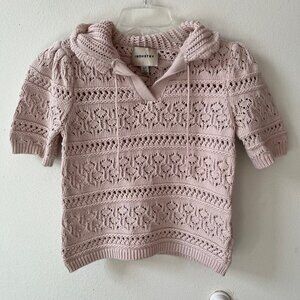 Industry Republic Clothing Crotchet Knit Sweater Top Small